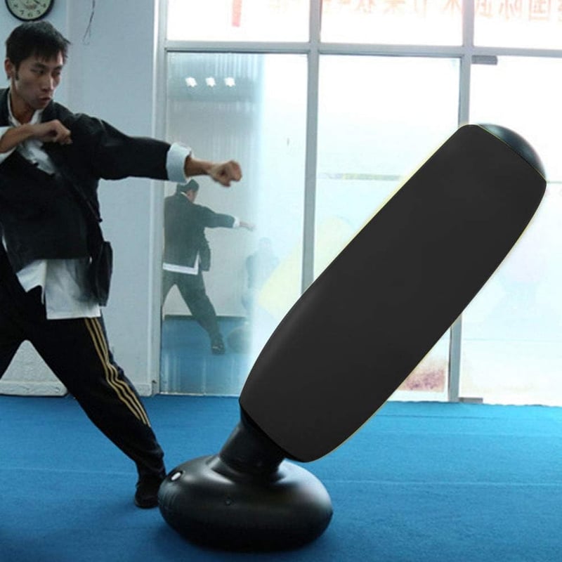 Everlast 160cm-es Felfújható Boxzsák, Szabadon Álló PVC Edzőtorony Felnőtteknek és Tiniknek - Fekete