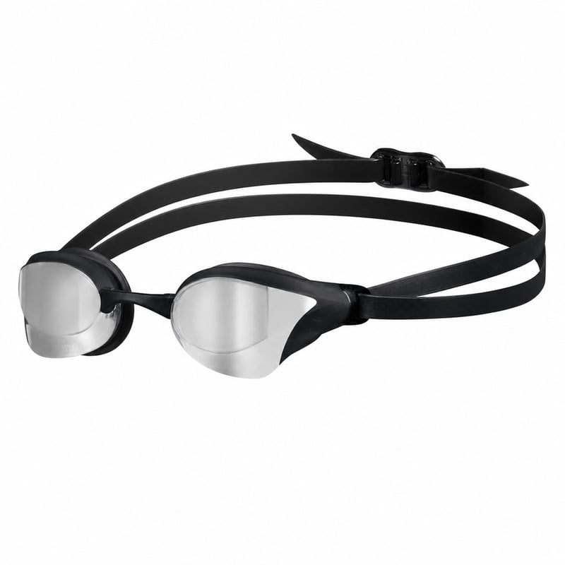 Arena Cobra Core Swipe Mirror unisex natjecateljske naočale za plivanje za odrasle, zrcalne leće — nedostaju mostovi za nos (stanje: vidi 2. sliku)