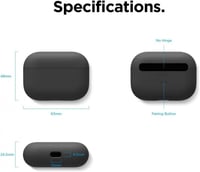 Apple AirPods Pro Fekete Szilikon Tok - Vezeték Nélküli Töltés 8