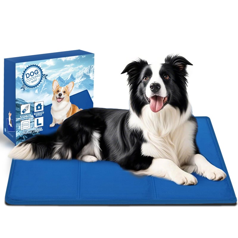 Chladiaca podložka pre psov AECCN – 110x70 cm, XL, modrá