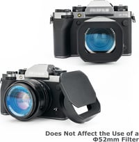 FUJIFILM XF 35mm f/1.4 R objektívhez JJC négyzetes fém napellenző 52mm-es szűrővel 3