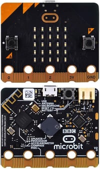 GeeekPi BBC Micro:bit V2.2 Programozható Fejlesztői Panel - Kódoláshoz és Oktatáshoz, Beépített Szenzorokkal, USB Kábellel és Elemtartóval 4
