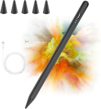 Apple iPad Érintőceruza Dönthető Heggyel, 2 Cserélhető Véggel - Fekete 1