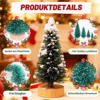 Set 34 Mini Brazi Artificiali de Crăciun Aeelike, 12,5 cm / 8,5 cm / 6,5 cm / 4,5 cm, Brazi Mici Verzi pentru Decorarea Mesei și Vitrine DIY 4