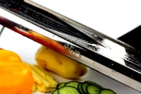 V-pengés Chef's INSPIRATIONS mandolin zöldségszeletelő 6 betéttel és kesztyűvel 5