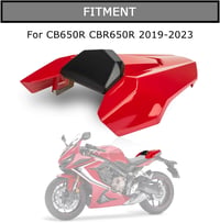 PSLER Hátsó Ülés Burkolat Honda CB650R CBR650R Motorokhoz - ABS Műanyag Karbon Hatású Üléstakaró 6 Színben (Világos Piros) - 2018-2023, Bright red 2
