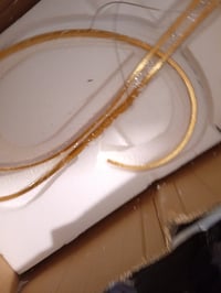 Lampă suspendată LED Guang Shuo de 150 cm pentru deasupra mesei, reglabilă cu telecomandă — ușor înclinată pe o parte (stare: vezi a doua fotografie) 2