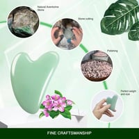 Jade Gua Sha szív alakú arcmasszírozó kő - Ránctalanító, akupunktúrás eszköz 4