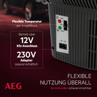 AEG Automotive Board-Bar BK 16 termoelektrični prijenosni hladnjak i grijač, 16 litara, 12V, za automobil i utičnicu, crno-svijetlosiva 4
