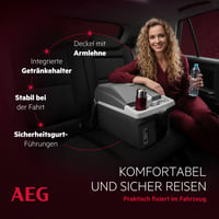 AEG Automotive Board-Bar BK 16 termoelektrični prijenosni hladnjak i grijač, 16 litara, 12V, za automobil i utičnicu, crno-svijetlosiva 5