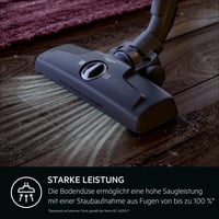 Aspirator cu sac AEG Clean 6000 AB61C1OKO Öko, 850 W, 3,5 L, cablu 12 m, tub telescopic din oțel inoxidabil, 65% material reciclat, roți XL 4
