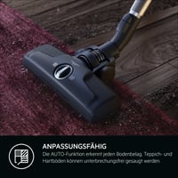 Aspirator cu sac AEG Clean 6000 AB61C1OKO Öko, 850 W, 3,5 L, cablu 12 m, tub telescopic din oțel inoxidabil, 65% material reciclat, roți XL 9