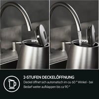 AEG Deli 5 Vízforraló 1,7L 2400W 5 Hőfok Beállítás Rozsdamentes Acél 8