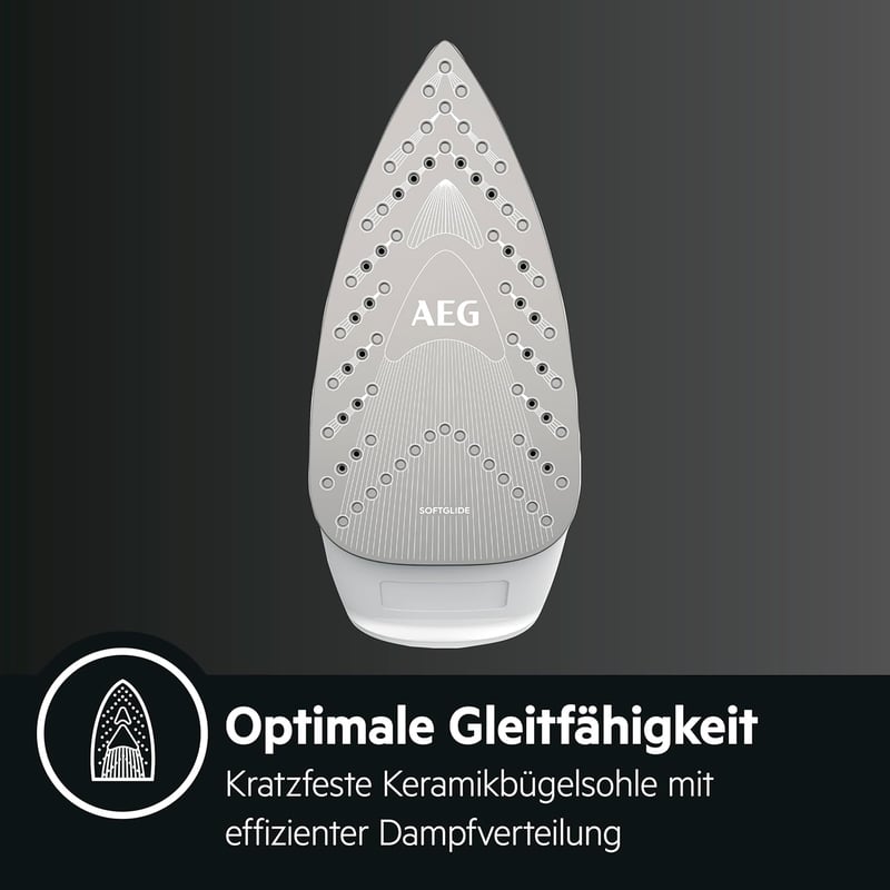 AEG gőzölős vasaló gőzlöket 30g/perc fehér-zöld 250ml tartály