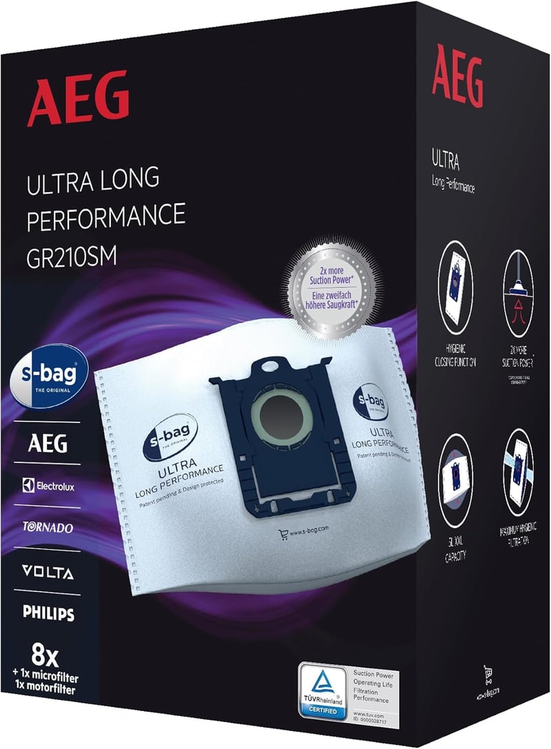 AEG GR210SM s-Bag Ultra Long Performance Megapack 5 literes porzsák