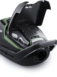 Aspirator cu sac AEG VX9-2-ÖKO, 850 W, 65 dB silențios, 5 litri, rază de acțiune 12 m, filtru lavabil, 70% material reciclat, negru-verde 3
