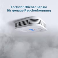 AEGISLINK SC200 Füst és Szénmonoxid Érzékelő LCD Kijelzővel - Elemmel Működő, Tesztgombos, Automatikus Ellenőrzés, Cserélhető Elem 5