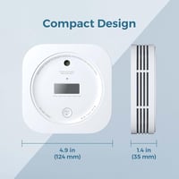AEGISLINK SC200 Füst és Szénmonoxid Érzékelő LCD Kijelzővel - Elemmel Működő, Tesztgombos, Automatikus Ellenőrzés, Cserélhető Elem 7