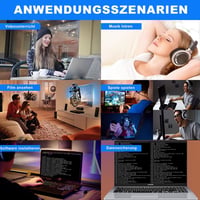 aelrsoch külső Blu-ray író-olvasó lemezmeghajtó DVD BD lejátszó USB 3.0 és Type-C, 4K Ultra HD, Win7 8 10 11 PC laptop 7