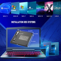 aelrsoch külső Blu-ray író-olvasó lemezmeghajtó DVD BD lejátszó USB 3.0 és Type-C, 4K Ultra HD, Win7 8 10 11 PC laptop 5