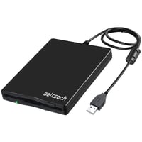 aelrsoch külső USB 3,5 floppy meghajtó 1,44MB 2HD fekete Windows 2000 7 8 10 kompatibilis 1