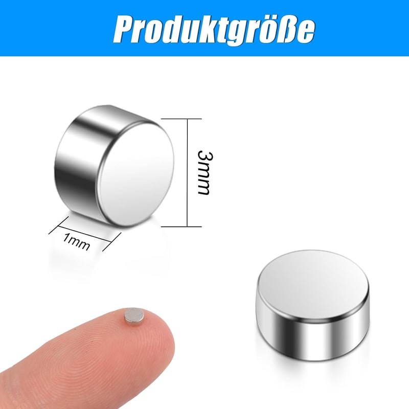 Aenienoe 100db Mini Neodímium Mágnes 3x1mm Erős Kerek Mágneses Tábla Hűtőszekrény