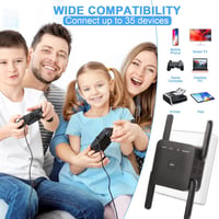 Aenxwa 1200 Mbps Dual Band WiFi Erősítő 2.4GHz 5GHz Repeater Router Access Point 6