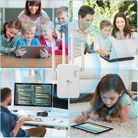 Aenxwa 1200 Mbps WiFi erősítő, 5G/2.4G kettős sáv, LAN csatlakozás, 9200 m² lefedettség 7