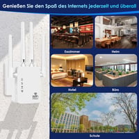 Aenxwa WiFi erősítő 6000m² lefedettséggel, 60 eszközhöz, Ethernet porttal 4