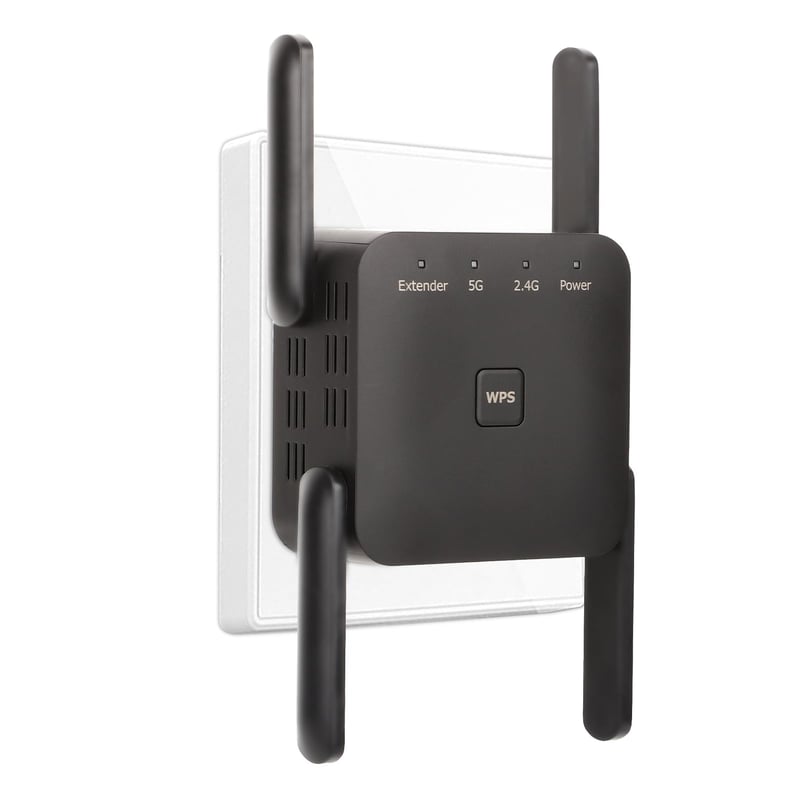 Aenxwa WiFi repetitor 1200 Mbps, dual band 2,4+5 GHz, s 4 antene