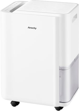 AEOCKY kompresszoros páramentesítő leeresztőcsővel, 25 l/nap, 200 m³ (50 m²)