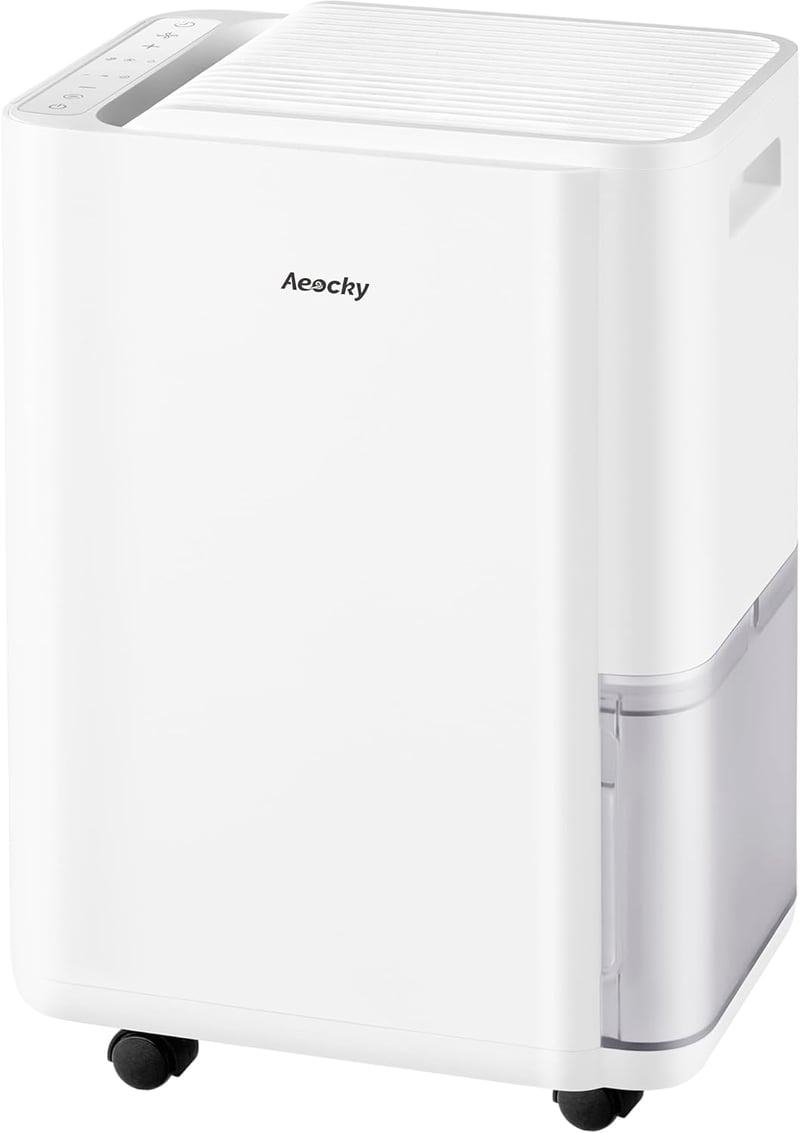AEOCKY kompresszoros páramentesítő leeresztőcsővel, 25 l/nap, 200 m³ (50 m²)