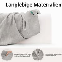 AEOCOO Protecție pentru marginea pătuțului 70 cm - Protecție moale din spumă cu memorie pentru gratii și împotriva loviturilor, cu husă detașabilă și lavabilă 8