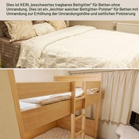 AEOCOO Protecție pentru marginea pătuțului 70 cm - Protecție moale din spumă cu memorie pentru gratii și împotriva loviturilor, cu husă detașabilă și lavabilă 5