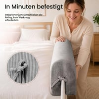 AEOCOO Protecție pentru marginea pătuțului 70 cm - Protecție moale din spumă cu memorie pentru gratii și împotriva loviturilor, cu husă detașabilă și lavabilă 7