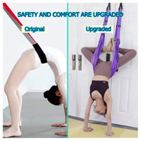 Lila Aerial Yoga Fali Kötél Hinta Hammock Swing Nyújtó Szíj Rugalmassági Edzőszíj Balett Tánc Gimnasztika Edzőknek 4