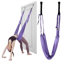Lila Aerial Yoga Fali Kötél Hinta Hammock Swing Nyújtó Szíj Rugalmassági Edzőszíj Balett Tánc Gimnasztika Edzőknek 1