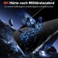 Folie de protecție a ecranului cu funcție de confidențialitate Aerku pentru Samsung Galaxy A56 5G - 2 buc. Sticlă securizată anti-spy, 9H, rezistentă la zgârieturi, protecție anti-amprentă 7