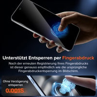 Folie de protecție a ecranului cu funcție de confidențialitate Aerku pentru Samsung Galaxy A56 5G - 2 buc. Sticlă securizată anti-spy, 9H, rezistentă la zgârieturi, protecție anti-amprentă 3