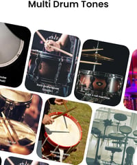 AeroBand PocketDrum2 MAX elektronikus dobszett 2024, légütős dobok USB MIDI 6