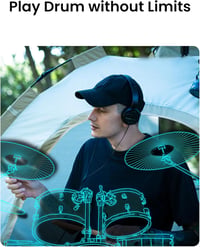 AeroBand PocketDrum2 MAX elektronikus dobszett 2024, légütős dobok USB MIDI 2