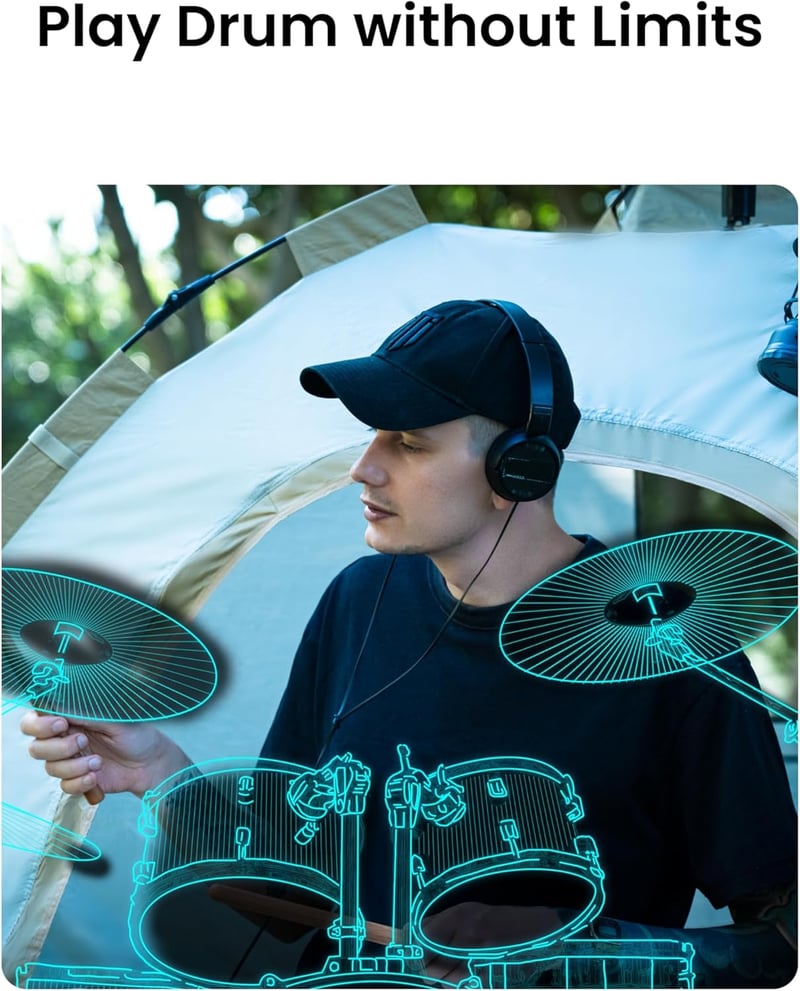 AeroBand PocketDrum2 MAX elektronikus dobszett 2024, légütős dobok USB MIDI