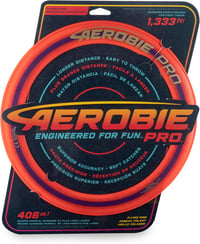 Aerobie Pro Repülő Gyűrű - Narancssárga Frizbi Korong, Könnyű Műanyag, Kültéri Játék Gyerekeknek és Felnőtteknek, 33 cm

AI: I've created a  1