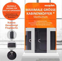 Aerolite 56x45x25 Fedélzeti Bőrönd 60L Könnyű Utazási Táska 2 Kerekű Fekete 5