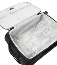Aerolite 56x45x25 Fedélzeti Bőrönd 60L Könnyű Utazási Táska 2 Kerekű Fekete 6