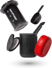 AeroPress Go Utazó Kávéfőző Szett - 3 az 1-ben Főzési Módszer French Press Szűrős Espresso - Kompakt Hordozható Kávégép 3