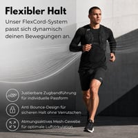 Bežecká vesta AeroRun pre mužov a ženy, ultraľahká, s 500 ml fľašou, nastaviteľná hydratačná vesta, bežecký batoh, veľkosť M-L 2