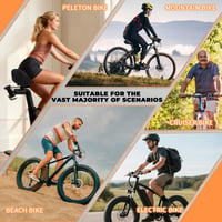 AEYINO Extra široké ergonomické bezšpičkové sedadlo na bicykel pre mužov a ženy, mäkká penová výplň, na MTB, mestský, trekingový a rotoped, čierne 6