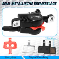 Set frâne hidraulice pe disc AEYINO MTB cu etrier și manetă din aluminiu, rotor 160 mm și adaptor IS/PM pentru biciclete electrice și pliabile, față 800 mm, spate 1500 mm 3