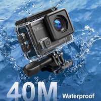 GoPro alternatíva: Surfola 5K akciókamera 40m vízálló stabilizátorral 5
